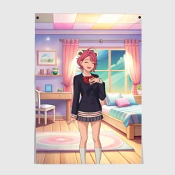 Постер Дандадан Сиратори Айра смущается 