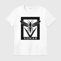 Мужская футболка хлопок Комар логотип