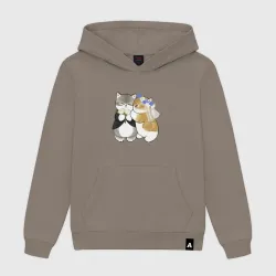 Женская толстовка хлопок Свадьба котиков мемных