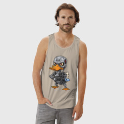 Мужская майка хлопок Утка терминатор - фото 2