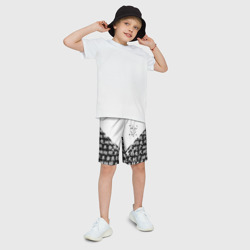 Детские спортивные шорты 3D Doom японские символы - фото 2