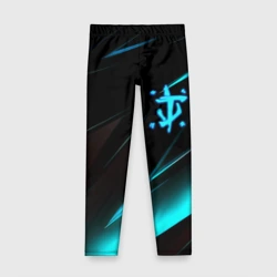 Детские леггинсы 3D Doom neon stripes