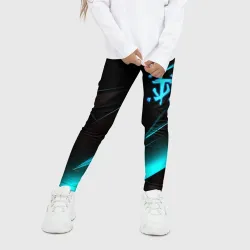 Детские леггинсы 3D Doom neon stripes - фото 2