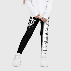 Детские леггинсы 3D Doom символы марса - фото 2