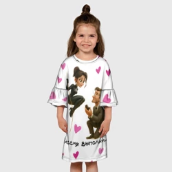 Детское платье 3D Миссия выполнима - молодожены шпионы - фото 2