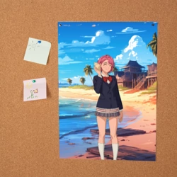 Постер Дандадан Сиратори Айра с ракушкой в руках - фото 2