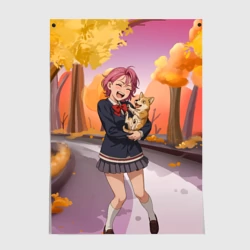 Постер Сиратори Айра Дандадан с щенком