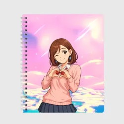 Тетрадь Сиратори Айра делает сердечко руками - Дандадан 