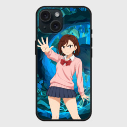 Чехол силиконовый для Apple iPhone 15 матовый Сиратори Айра - знак стоп