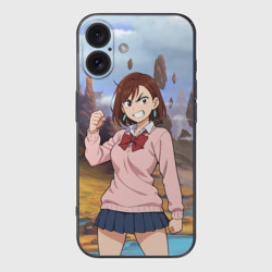 Чехол для iPhone 16 силиконовый с защитой камеры Сиратори Айра злая - Дандадан 