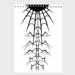 Скетчбук Паук на белом - the web of Fate