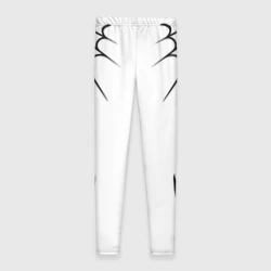 Леггинсы 3D Паук на белом - the web of Fate