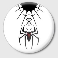 Значок Паук на белом - the web of Fate