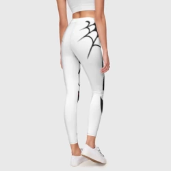 Леггинсы 3D Паук на белом - the web of Fate - фото 2