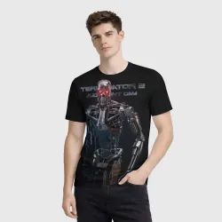 Мужская футболка 3D T-800 - фото 2