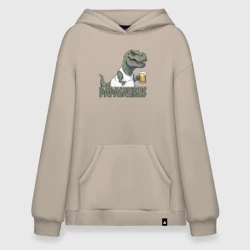 Худи SuperOversize хлопок Папазавр с куржкой - для пары арт 3976795