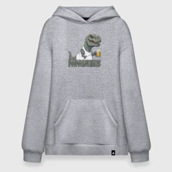Худи SuperOversize хлопок Папазавр с куржкой - для пары арт 3976795