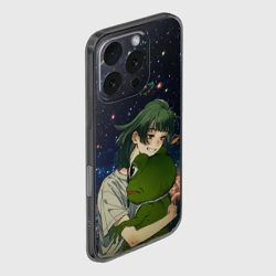 Чехол для iPhone 16 Pro силиконовый с защитой камеры МаоМао и Лягушонок Пепе - Монолог Фармацевта - фото 2