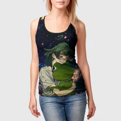 Женская майка 3D МаоМао и Лягушонок Пепе - Монолог Фармацевта - фото 2