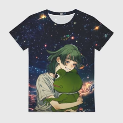 Женская футболка 3D МаоМао и Лягушонок Пепе - Монолог Фармацевта