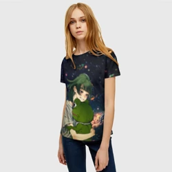 Женская футболка 3D МаоМао и Лягушонок Пепе - Монолог Фармацевта - фото 2