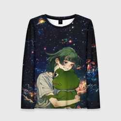 Женский лонгслив 3D МаоМао и Лягушонок Пепе - Монолог Фармацевта