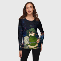 Женский лонгслив 3D МаоМао и Лягушонок Пепе - Монолог Фармацевта - фото 2