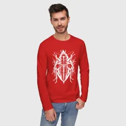 Мужской лонгслив хлопок Сверчок большой логотип - фото 2