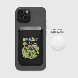 Картхолдер Magsafe магнитный Скиллет мультяшный стиль - фото 2