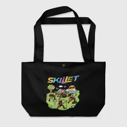 Пляжная сумка 3D Скиллет мультяшный стиль