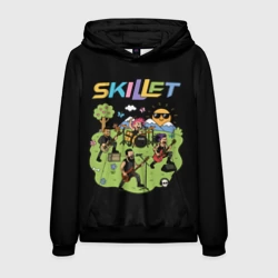 Мужская толстовка 3D Скиллет мультяшный стиль
