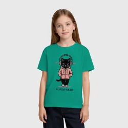 Детская футболка хлопок Sigma cat 3 - фото 2
