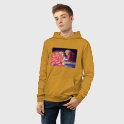 Детская толстовка хлопок Фудзимото и Гранмамаре из рыбки Поньо на утесе - фото 2