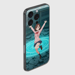 Чехол для iPhone 16 Pro силиконовый с защитой камеры Радостная Сиратори Айра в прыжке - фото 2