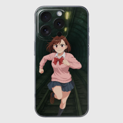 Чехол для iPhone 16 Pro силиконовый с защитой камеры Сиратори Айра бежит в туннеле 