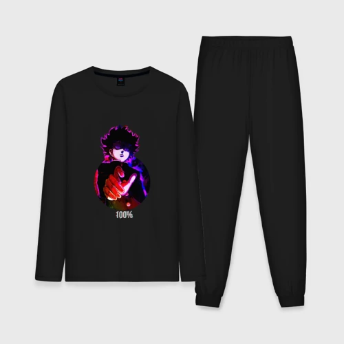 Мужская пижама с лонгсливом хлопок Anime Mob Psycho 100 Shigeo