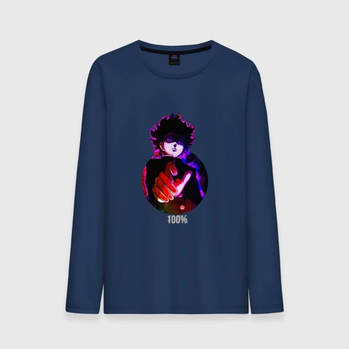 Мужской лонгслив хлопок Anime Mob Psycho 100 Shigeo