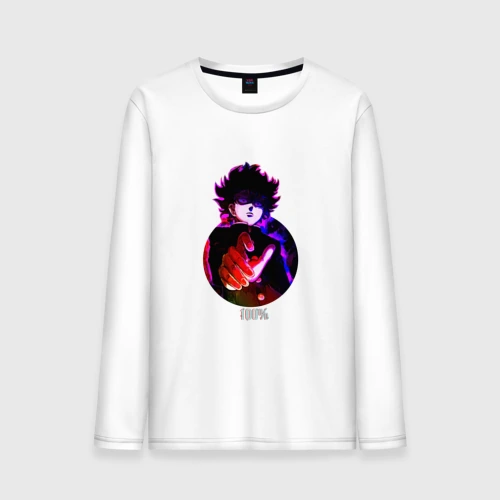 Мужской лонгслив хлопок Anime Mob Psycho 100 Shigeo