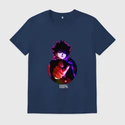 Мужская футболка хлопок Anime Mob Psycho 100 Shigeo