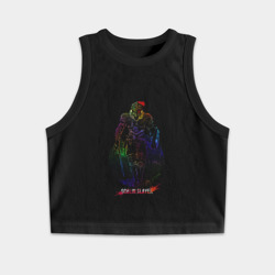 Женская укороченная майка-топ хлопок Anime Goblin Slayer Оркболг