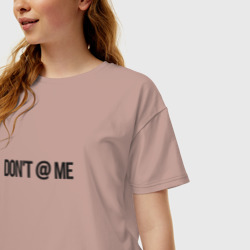 Женская футболка хлопок Oversize Sigma cat dont disturb - фото 2