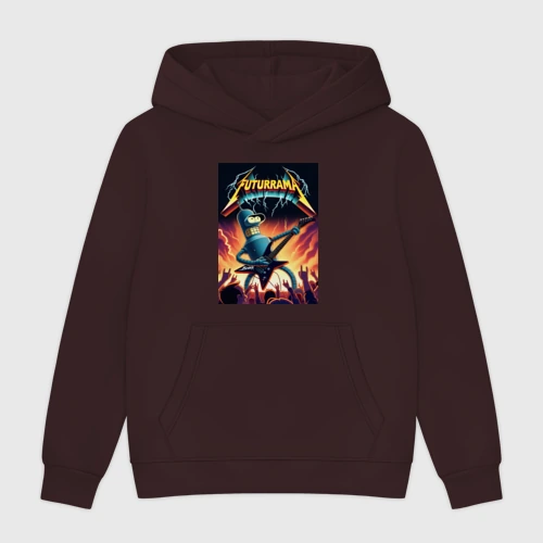 Мужская толстовка без начеса хлопок Bender cool thrash rock guitarist - Futurama