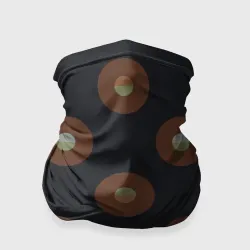 Бандана-труба 3D Black coffee moon drops pattern