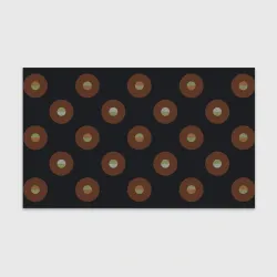 Бумага для упаковки 3D Black coffee moon drops pattern
