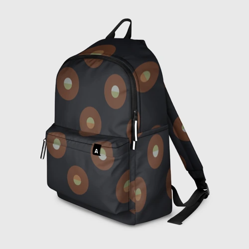 Рюкзак 3D Black coffee moon drops pattern