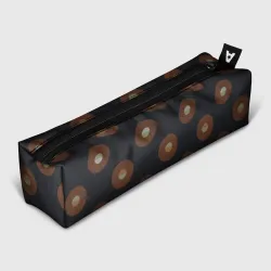 Пенал школьный 3D Black coffee moon drops pattern