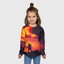 Детский лонгслив 3D Volcano eruption - фото 2