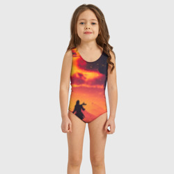 Детский купальник 3D Volcano eruption