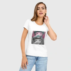 Женская футболка хлопок Slim Мао Мао из Монолог фармацевта - фото 2