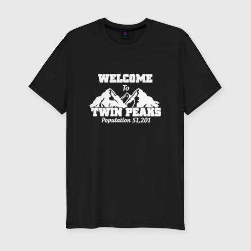 Мужская футболка хлопок Slim Welcome To Twin Peaks